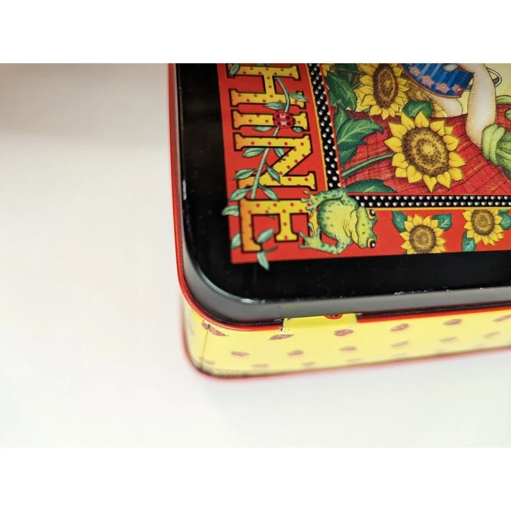 Sunflowers, Ladybugs, Garden Metal Tin